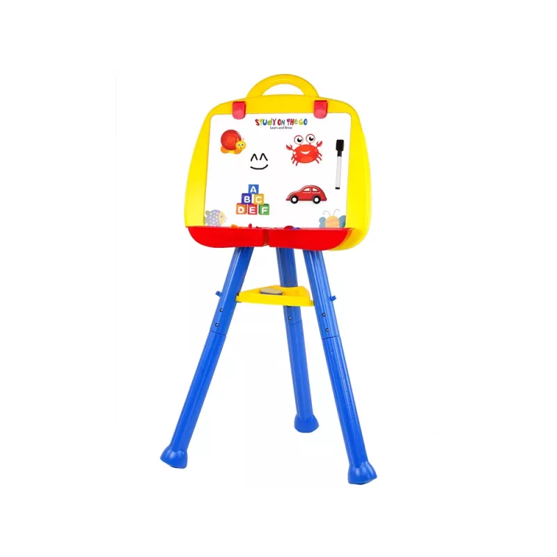 LEAN TOYS Standing Magnetic Whiteboard Magnet 1200x900 mm Double-Sided 360° Rotating