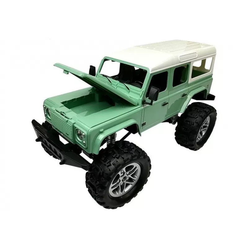 Double E Remote Control Car Jeep R/C Green 7.5 km/h 1:14 2.4G
