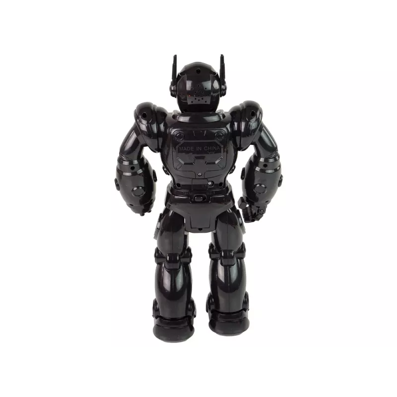 LEAN TOYS Interactive Robot Walks Sound Lights Black