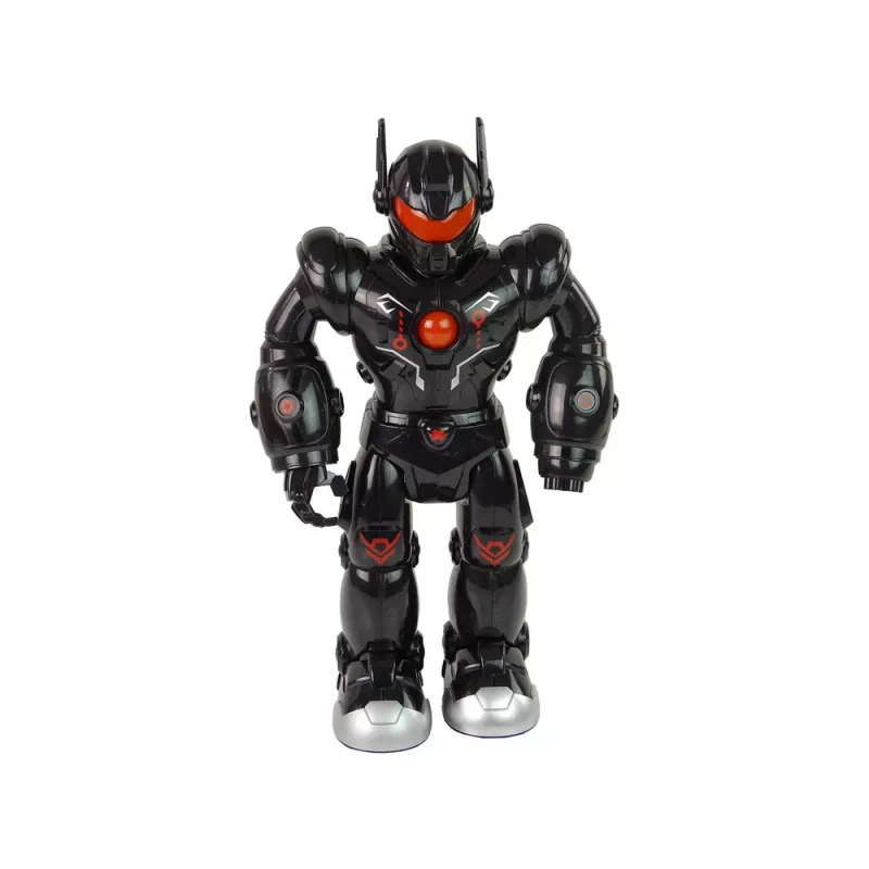 LEAN TOYS Interactive Robot Walks Sound Lights Black