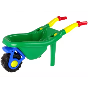 HEMAR Large Coloured Garden Wheelbarrow Green