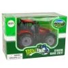 LEAN TOYS Small Farm Tractor with Opening Hood, Red, 13 cm