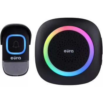 EURA WDP-46A3 Wireless Doorbell Kit Black