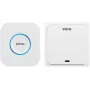 EURA WDP-82H2 Wireless Doorbell Kit, Battery-Free Kinetic Transmitter, 36 Melodies, 100m Range, White