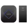 EURA WDP-83H2 JAZZ Wireless Doorbell Kit, Battery-Free Transmitter, Black