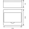 Distribution Board RN-8 Fala 7.2 Surface-Mounted IP40 200x234x95mm White (N+PE) Elektro-Plast Opatówek