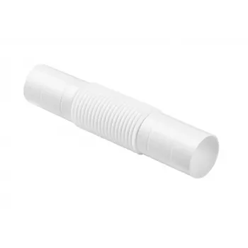 STASIŃSKI ZCL-18 Flexible Conduit Connector, Straight or Angled, White, 100 pcs