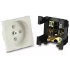 JAVEL Single Earthed Socket 1 Module Flush-Mounted White 16A 250V