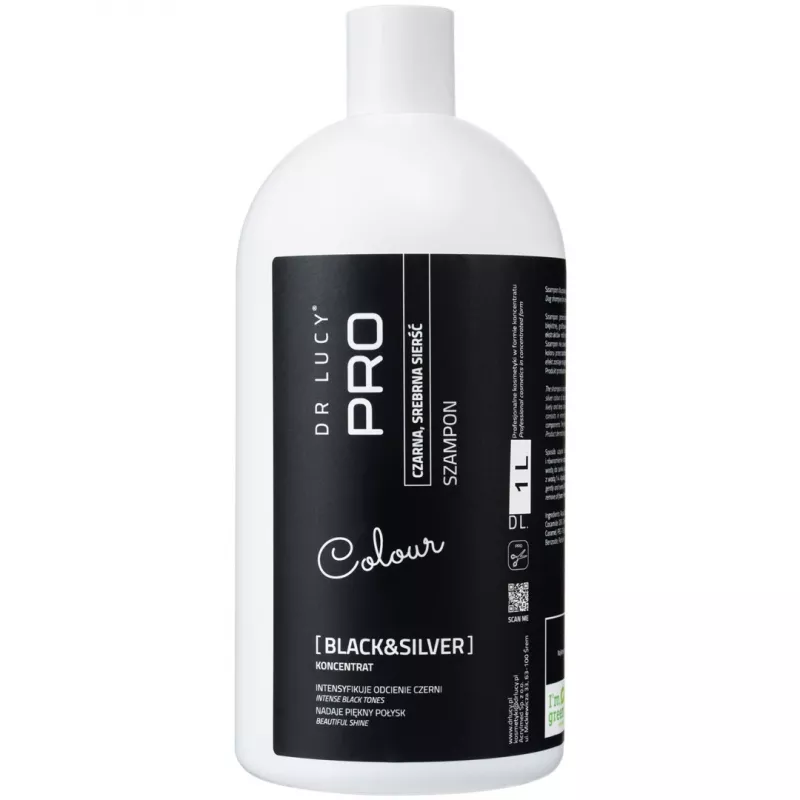 DR LUCY Black & Silver Shampoo for Dark Coat Dogs - 1L