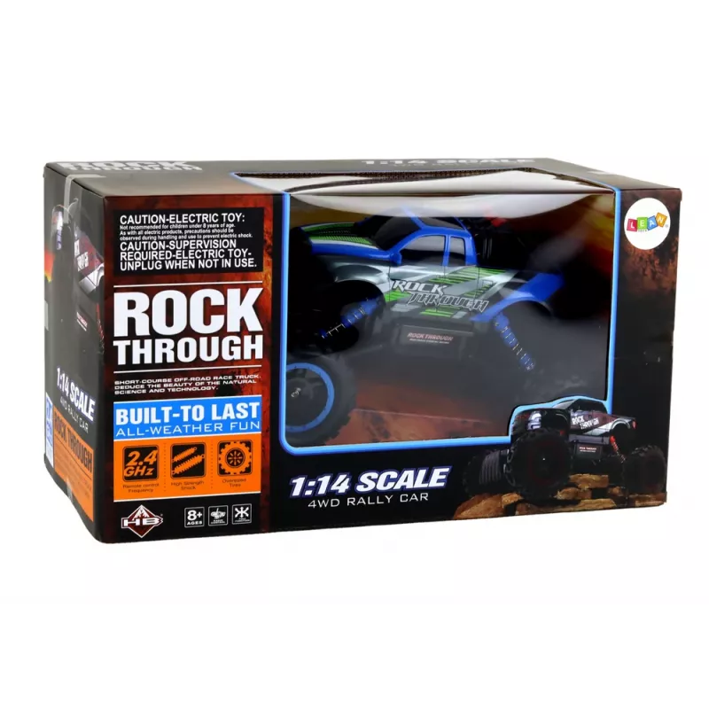 LEAN TOYS Off-road Remote Controlled RC Car 1:14 2.4G Blue