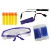 LEAN TOYS Electric Water Bullet Gun with Arrows and Safety Glasses, Black