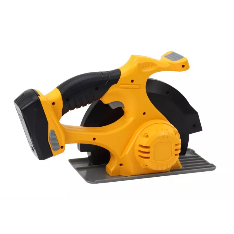 LEAN TOYS Toy Circular Saw Tool Yellow Sounds