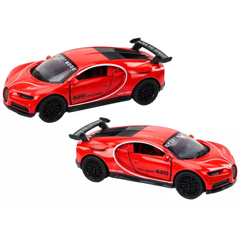 LEAN TOYS Car Sports Car 1:32 Friction Drive Red