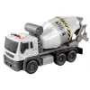 LEAN TOYS Blue Concrete Mixer Truck with Rotating Drum, Sound and Light Effects
