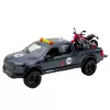 LEAN TOYS Pickup Truck With Engine Lights Sounds Gray 1:12