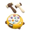 LEAN TOYS Whack-A-Mole Skill Game Two Hammers Kitten Yellow Brown