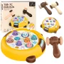 LEAN TOYS Whack-A-Mole Skill Game Two Hammers Kitten Yellow Brown