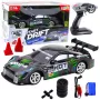 LEAN TOYS Drift Car RC Black Green 30km/h 1:16