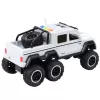 LEAN TOYS Off-road Car Friction Drive Lights Sounds Pearl White 6x6 1:16