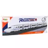 LEAN TOYS Interactive Train Set with Sounds and Lights, White, 62 cm