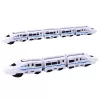 LEAN TOYS Interactive Train Set with Sounds and Lights, White, 62 cm