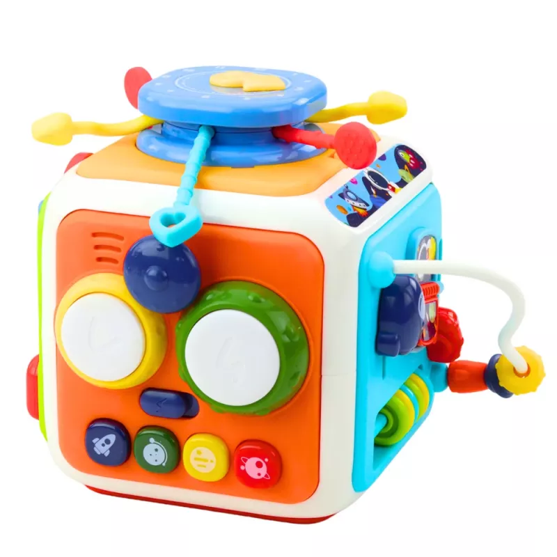 LEAN TOYS Interactive Cube Sorter Educational Sensory Sounds Colorful