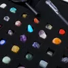 LEAN TOYS Set of Mineral Stones Natural Crystals Collection Magnifying Glass Pen 43 pcs.