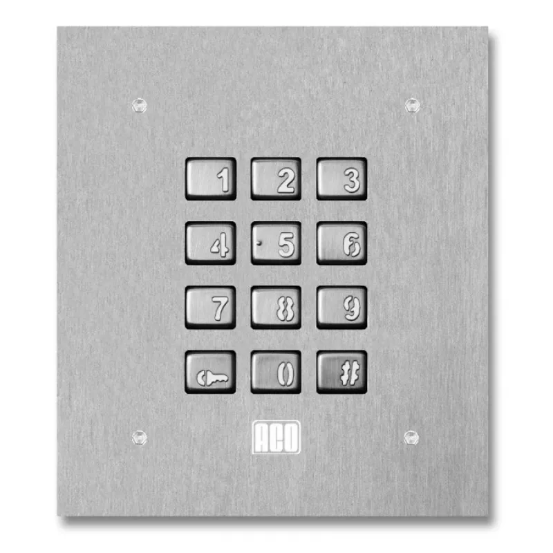 ACO INS-ZS Standalone Combination Lock, Surface-Mounted, Zinc Alloy, 12V DC, IP44, 200 User Codes
