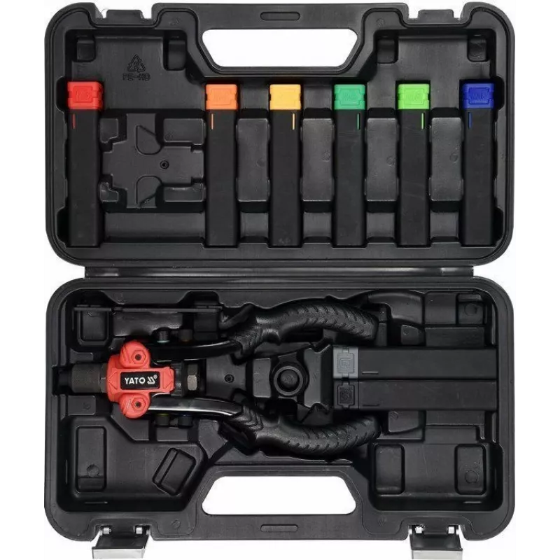 Yato YT-36091 Manual Hand Riveter Kit with 4 Nozzles and Rivets