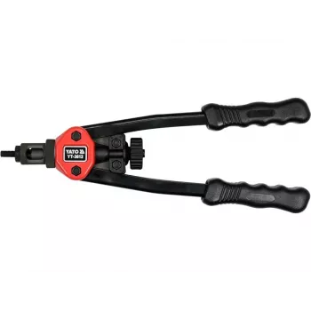 YATO Manual Rivet Nut Setter 3612 - M3 to M12, 7 Mandrels, Cr-Mo Steel, Double-Lever Action