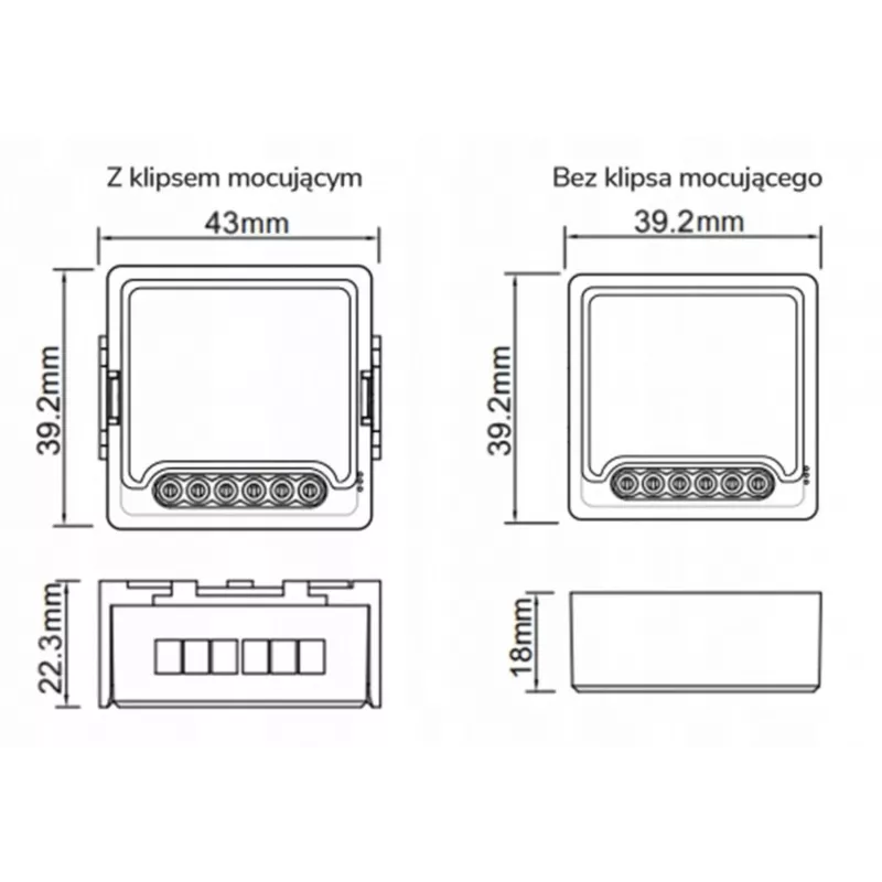 OXT Mini Scene Controller Module 12 Actions 230V ZigBee TUYA T254