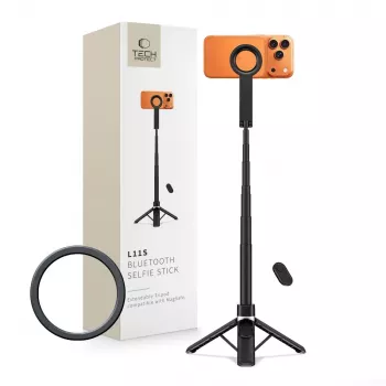 TECH-PROTECT L11S MagSafe Bluetooth Selfie Stick Tripod Black