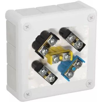VIPLAST VP-51 Surface-Mounted Junction Box 12 Entries White IP55 118x118x46mm 051-51