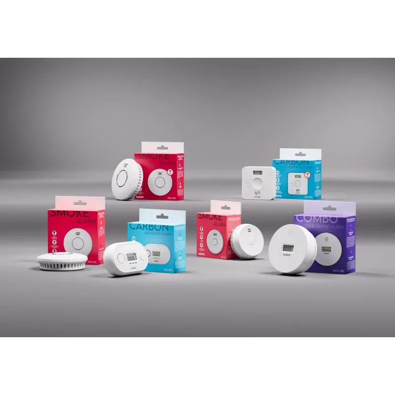 SAFEMI SHS-10W WiFi Smoke Detector - Photoelectric, 85dB, Tuya Smart, 2-Year Battery, EN14604
