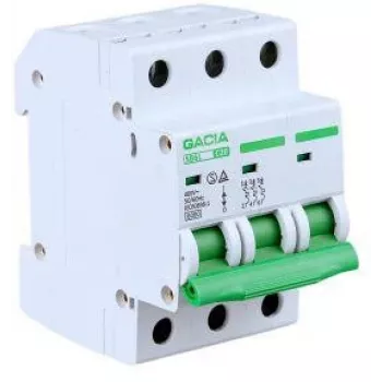 GACIA SB6L C 3P 25A 6kA Miniature Circuit Breaker MCB 3-Pole 25A Curve C