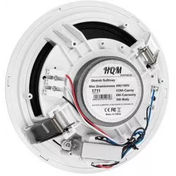 HQM HQM-SO616 6W Ceiling Speaker - 100V Line, 6.5 inch Driver, White