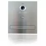 VIDOS S551-SKM Mailbox with Integrated Video Intercom, Brushed Stainless Steel, Flush-mounted