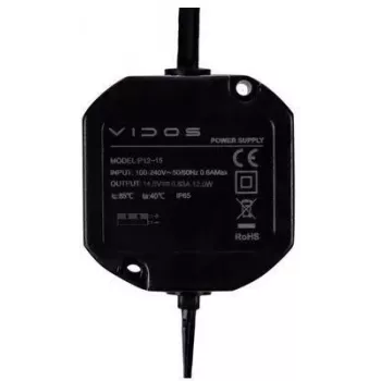 VIDOS P12/15 Power Supply 12V 1.5A DIN Rail