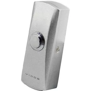 VIDOS OP03 Exit Button Stainless Steel Silver Surface Mount