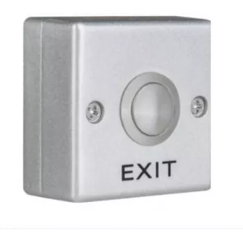 VIDOS OP04 Exit Button - Surface Mount, Momentary Push to Release, NO/NC/COM, White ABS