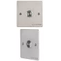 VIDOS OP05 Exit Button - Surface Mount, Momentary Push, NO/NC/COM, White Housing, Green Button
