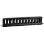GETFORT OGF-PM 1U Horizontal Enclosed Cable Management Panel - Black