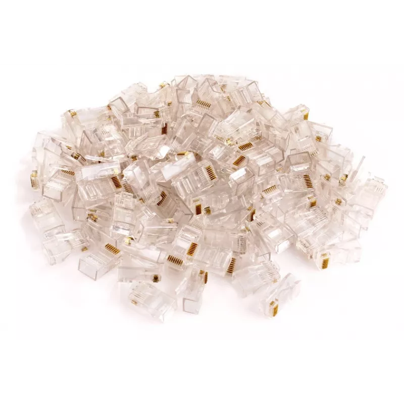 GETFORT RJ45 Cat.5e UTP 8P8C Network Connector 100 Pieces
