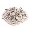 GETFORT RJ45 Cat.6 Shielded Connector 8P8C (100 pcs) - Gold-Plated, Transparent