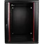 GETFORT CALI 15U 600x550 Wall-Mount Double-Section Rack Cabinet Black