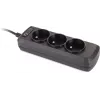 GETFORT UPS C14 Power Strip 3x French Type E Sockets 1.5m Black