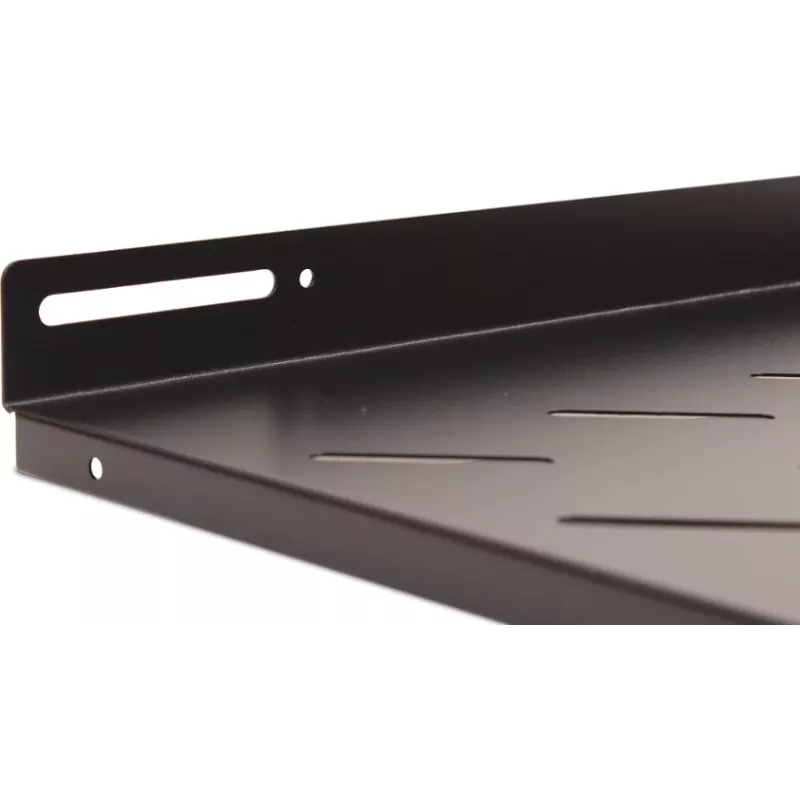 Getfort 60cm Fixed Rack Shelf 1U 19-inch Black 20kg