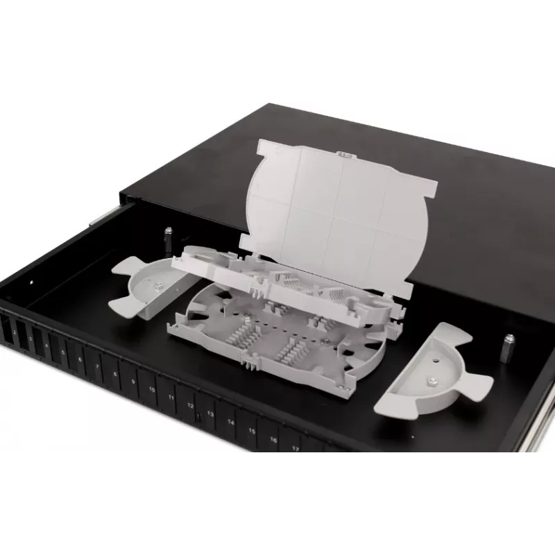 GETFORT GF-FO02-DX 1U 19 Inch 24xSC Duplex Fiber Optic Patch Panel with Sliding Trays