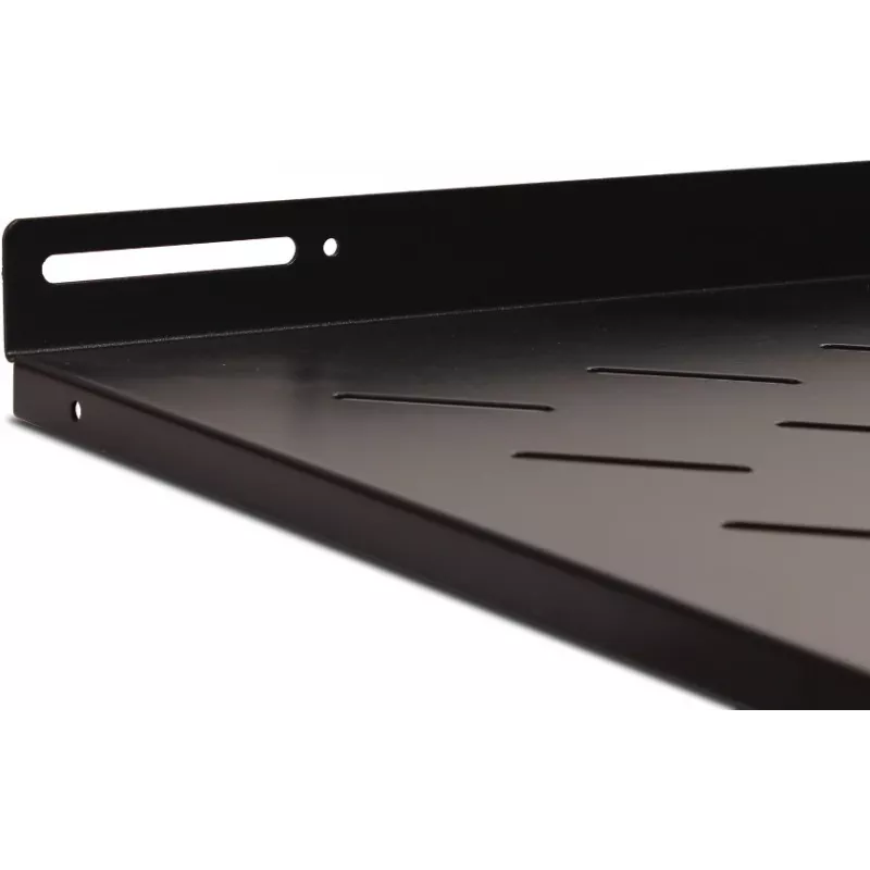 Getfort Fixed Rack Shelf 19 inch 1U 800mm Depth 50kg Load Capacity Black