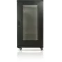 GETFORT 19-inch 22U Floor-Standing Server Rack Cabinet 600x600mm Perforated Steel Doors Black